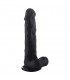 REALROCK PENE REALiSTICO CON ESCROTO 285 CM NEGRO