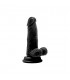 REALROCK PENE REALiSTICO CON ESCROTO 15 CM NEGRO