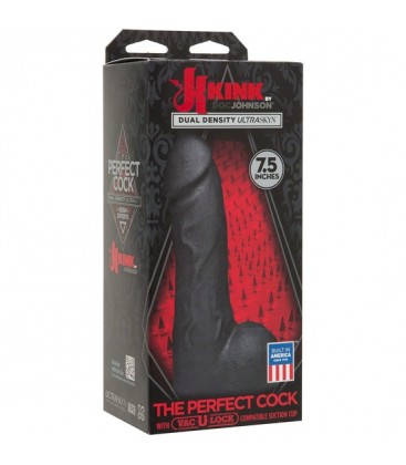 THE PERFECT COCK PENE REALiSTICO 19 CM NEGRO