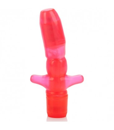 VIBRADOR ANAL FORMA T ROSA