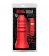 PLUG VIBRADOR DE SILICONA 20 CM ROJO