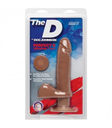 THE PERFECT D PENE VIBRADOR 18CM CARAMELO