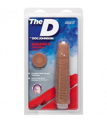 THE SHAKIN D PENE VIBRADOR 18CM CARAMELO