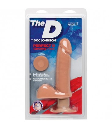 THE PERFECT D PENE VIBRADOR 18CM VAINILLA