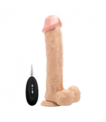 REALROCK PENE VIBRADOR CON ESCROTO 295 CM