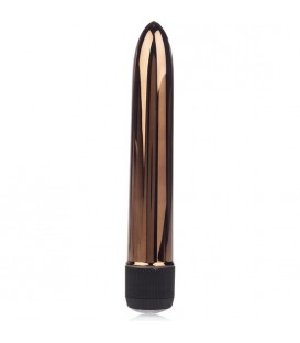 VIBRADOR METÁLICO CON GEMA ORO