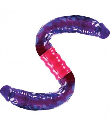 PENE DOBLE Y FLEXIBLE CON VIBRACIoN MORADO