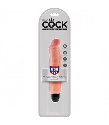 KING COCK 7 VIBRADOR STIFFY FLESH