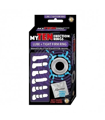 MY TEN ERECTION RINGS LUBE TIGHT FIRM RING