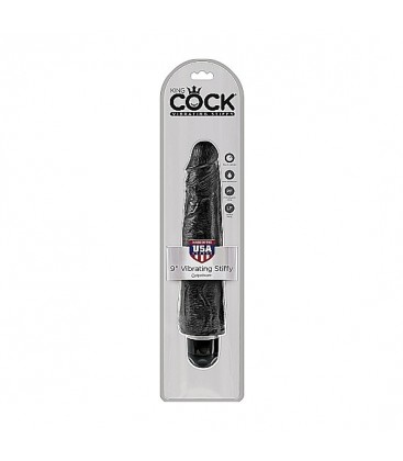 KING COCK 9 VIBRADOR STIFFY NEGRO