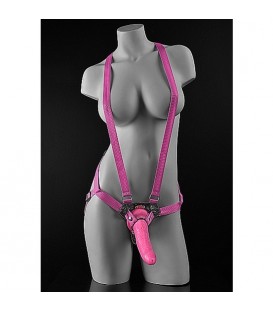 ARNES STRAP ON SUSPENDER 15,24 CM ROSA