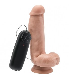 PENE VIBRADOR CON TESTICULOS 15CM