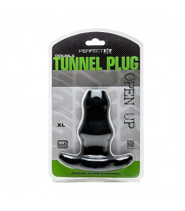 DOUBLE TUNNEL PLUG XL NEGRO