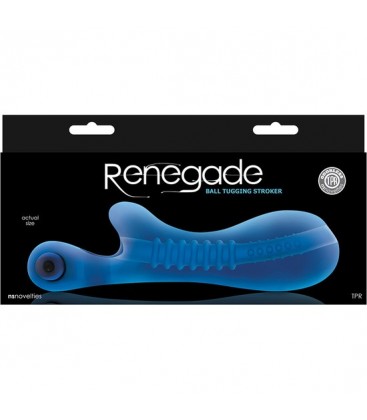 RENEGADE BALL TUGGING MASTURBADOR CON VIBRACIoN AZUL