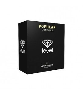 PRESERVATIVOS LEVEL POPULAR CONDOMS - 5UDS