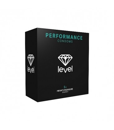 PRESERVATIVOS LEVEL PERFORMANCE CONDOMS 5UDS