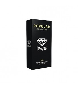 PRESERVATIVOS LEVEL POPULAR CONDOMS - 10UDS