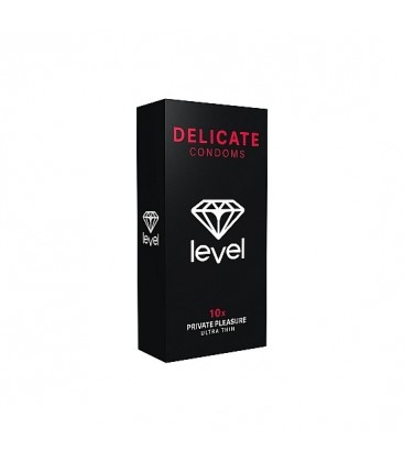 PRESERVATIVOS LEVEL DELICATE CONDOMS 10X