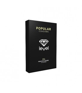 PRESERVATIVOS LEVEL POPULAR CONDOMS - 24UDS