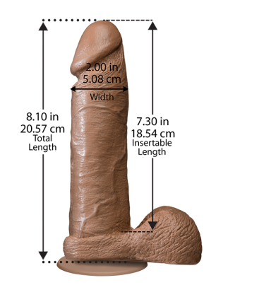 PENE REALISTICO MULATO 20 CM