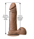 PENE REALISTICO MULATO 20 CM