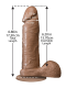 PENE REALISTICO 15 CM MULATO