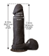 THE REALISTIC PENE REALISTICO UR3 NEGRO 21CM