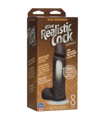 THE REALISTIC PENE REALISTICO UR3 NEGRO 21CM