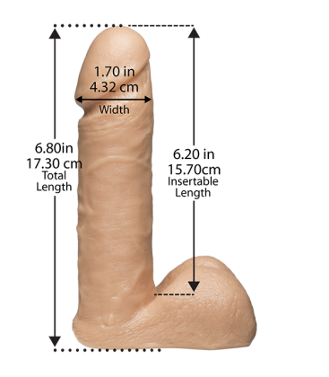 VAC U LOCK PENE REALISTICO 185 CM