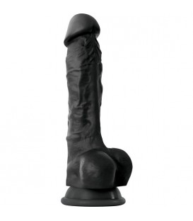 COLOURS PLEASURES PENE REALÍSTICO 18CM - NEGRO