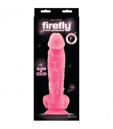 FIREFLY GLOWING DILDO 20CM ROSA