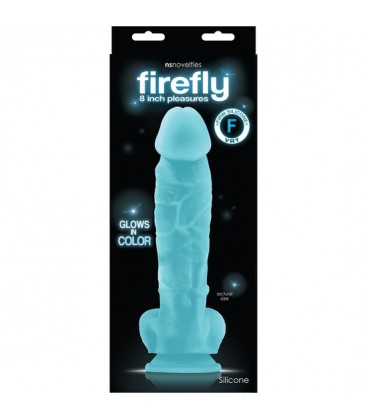 FIREFLY GLOWING DILDO 20CM AZUL