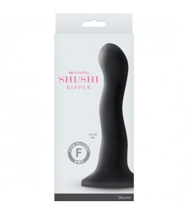 SHI SHI RIPPLE DILDO 15CM NEGRO