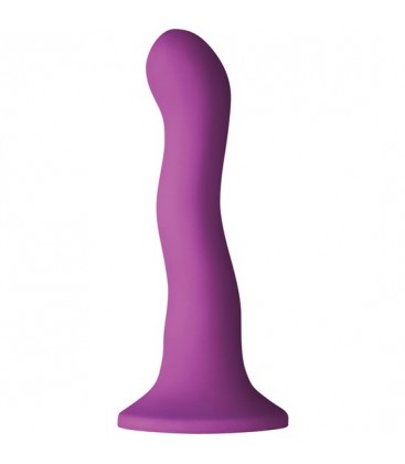 COLOURS WAVE DILDO SILICONA 15CM MORADO