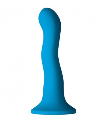 COLOURS WAVE DILDO SILICONA 15CM AZUL