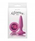 GLAMS MINI PLUG SILICONA CON GEMA ROSA