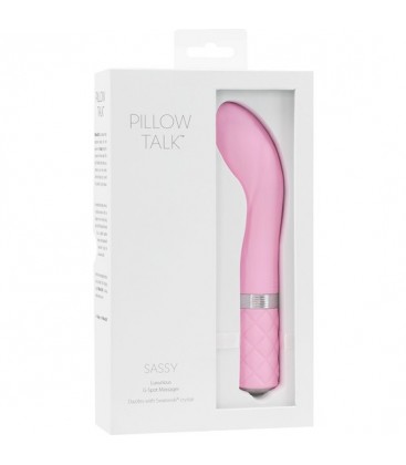 SASSY VIBRADOR PUNTO G CON CRISTAL ROSA