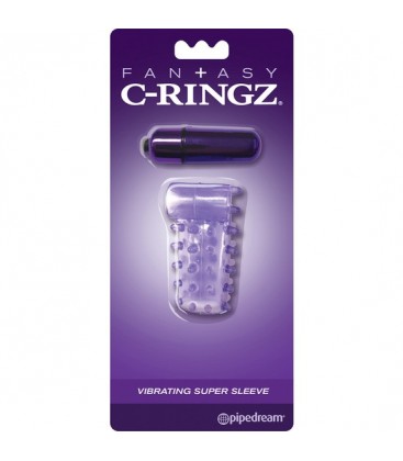 FANTASY C RING VIBR COCK SLEEVE MORADO