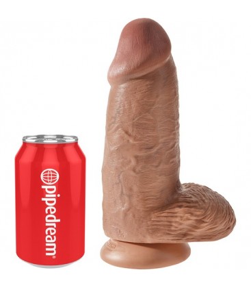 KING COCK CHUBBY PENE CON TESTiCULOS 23CM MULATO