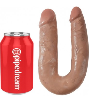 KING COCK PENE DOBLE U 35CM MULATO