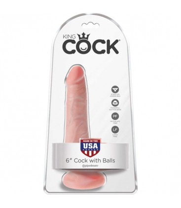 KING COCK PENE REALiSTICO CON TESTiCULOS 15CM