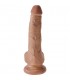 KING COCK PENE REALiSTICO CON TESTiCULOS 15CM MULATO