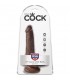 KING COCK PENE REALiSTICO CON TESTiCULOS 15CM MARRoN