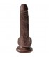 KING COCK PENE REALiSTICO CON TESTiCULOS 15CM MARRoN