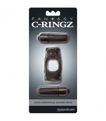 FANTASY C RING DUO VIBR SUPER RING NEGRO