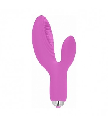 HOLLY VIBRADOR CLiTORIS Y PUNTO G ROSA