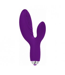 HOLLY VIBRADOR CLÍTORIS Y PUNTO G - MORADO