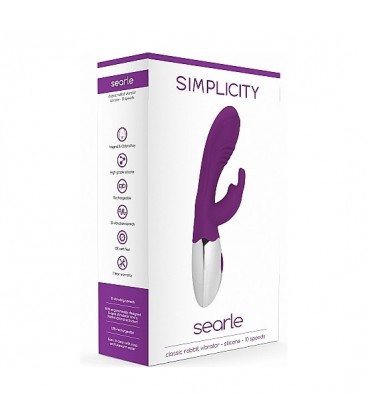 SEARLE VIBRADOR CLaSICO CONEJITO MORADO