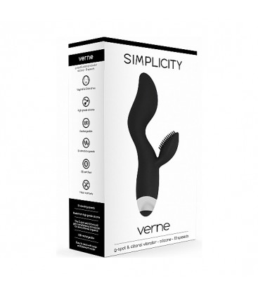 VERNE VIBRADOR CLITORIAL NEGRO