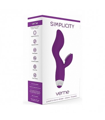 VERNE VIBRADOR CLITORIAL MORADO